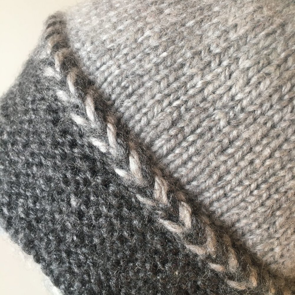 Extra Large, Color Block Charcoal & Grey, Double … - image 6